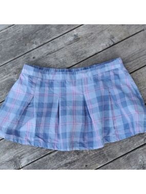 CRB girls purple and blue mini plaid skort. EUC. Size 14 1/2 - 16 1/2.